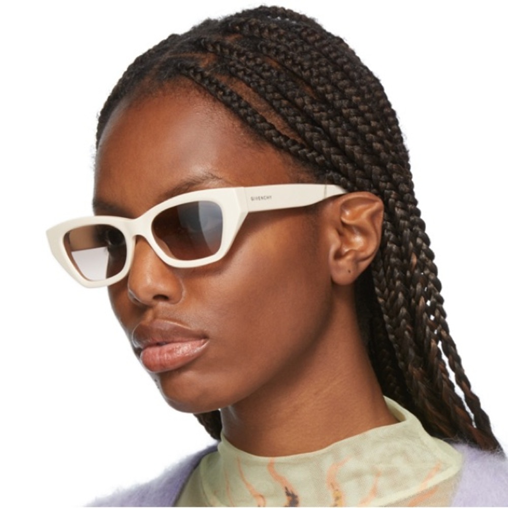 Givenchy 52mm ivory cat eye sunglasses